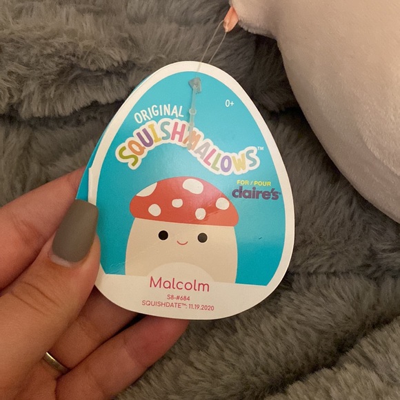 Malcolm the Mushroom Squishmallow 8” - Picture 3 of 3